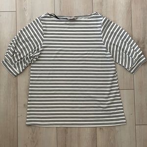 Stripped Puff sleeve top H&M